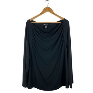 Lane Bryant Black Cowl Neck Blouse Size 22/24